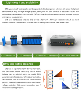 ชุดแบตเตอรี่ CTS 115.2V 100Ah 11.5kWh สำหรับยานยนต์ความเร็วต่ำ NEV LSV รถเที่ยวชมสถานที่ ราคาโรงงาน - Product Image 5