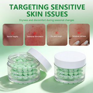 BLIW Crème en capsules CICA à la Centella Asiatica pour le soin de la peau du <span class=keywords><strong>visage</strong></span>, apaisante, hydratante et éclaircissante, pour peaux sèches et sensibles, marque privée - Product Image 4