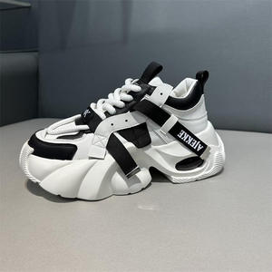 Chaussures décontractées haut de gamme tendance pour hommes, baskets de sport basses pour le printemps, rehaussantes, à semelle épaisse et respirantes pour la marche - Product Image 2