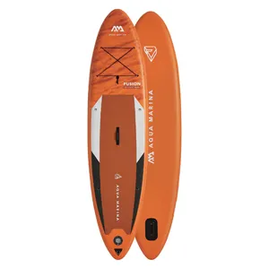 AQUA MARINA-tabla de surf inflable FUSION de 3,3 m, tabla de Paddle con cuerda de seguridad para deportes acuáticos