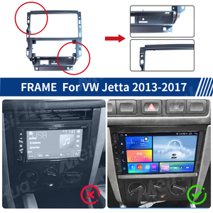 Meihua <span class=keywords><strong>kit</strong></span> dasbor pemasangan dasbor hitam UV grosir bingkai pemutar Multimedia DVD <span class=keywords><strong>Audio</strong></span> mobil untuk VW Jetta Aksesori Interior - Product Image 4