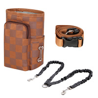 Sac de dressage pour chien en nylon souple grande capacité, pochette de taille portable avec boucle pour l'extérieur