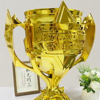 Trophée de football, de basketball, de golf, de soccer, de haute qualité, design personnalisé, trophée commémoratif en métal doré