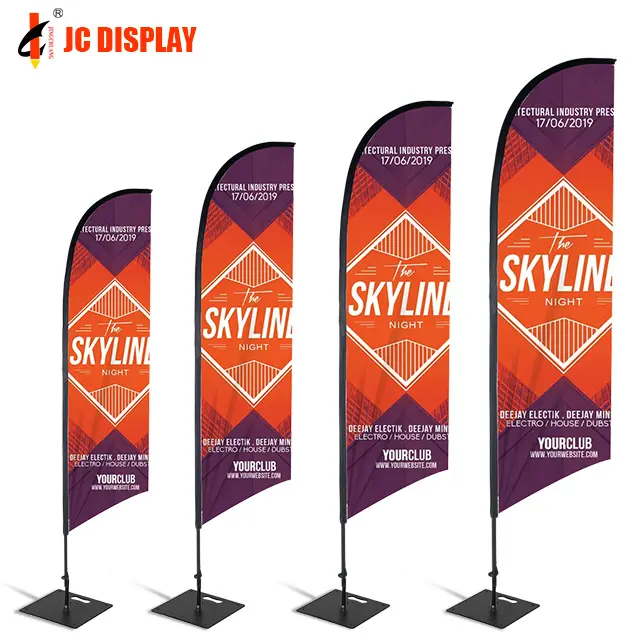Рекламные пользовательские флаги с перьями и цифровые печатные баннеры с флагом, перьями, каплевидные флаги и баннеры