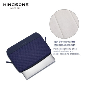 Kingsons Laptop Bag 13 Inches Waterproof Business Travel Case Unisex Blue - Product Image 3