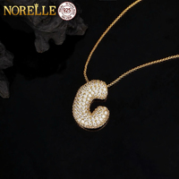 2025 bijoux fins à la mode 26 lettres Style Hip Hop pendentif collier 925 argent et or pour hommes et femmes collier Moissanite