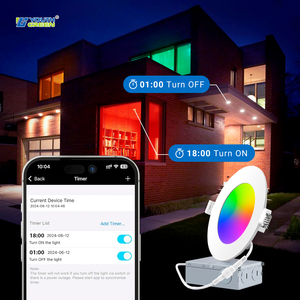 <strong>Smart</strong> WIFI 4Inch 6Inch LED Ceiling <strong>Light</strong> APP &amp; Voice Control RGBW LED Recessed <strong>Light</strong> Alexa/Google Home Slim Panel <strong>Light</strong> - Product Image 5