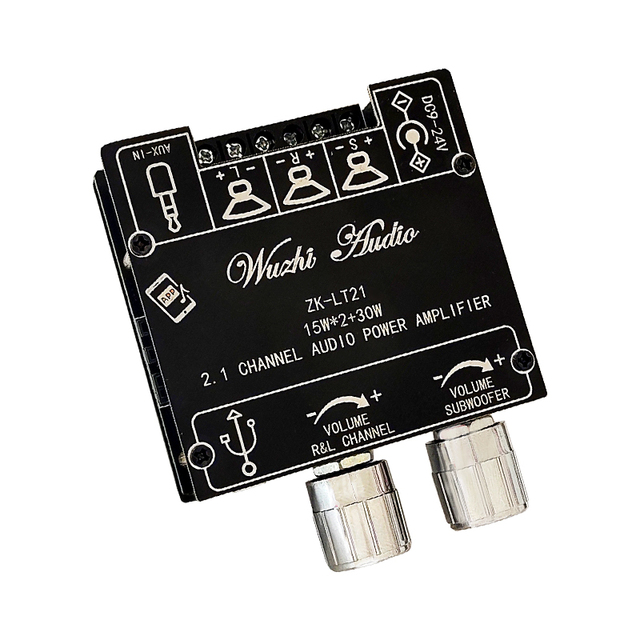 WUZHI AUDIO ZK-LT21 BT Audio Digital Speaker Amplifier Module Board 2.1 Channel Sound Module 15W+15W+30W with Subwoofer