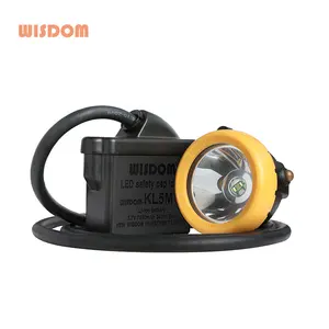 Linterna de cabeza China KL5M con cable para minero, lámparas led WISDOM MSHA/ATEX, tapa de minería, 11000Lux