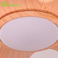 Ventilador de techo LED ABS tradicional minimalista con 5 aspas y control remoto para decoración de baño