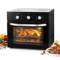 Four électrique encastrable multifonction pour la cuisson, la rôtissure, la grillade et la friture à l'air, cuisson facile pour les repas en famille