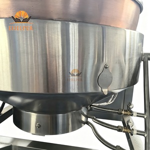 Cuve de cuisson inclinable en <span class=keywords><strong>cuivre</strong></span> de qualité alimentaire, chaudière commerciale en <span class=keywords><strong>cuivre</strong></span> pour la production de chocolat, de caramel et de confiseries |   Pot en <span class=keywords><strong>cuivre</strong></span> commercial - Product Image 5
