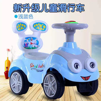 Porteur d'équilibre en plastique pour enfants avec roues en PU, fonction de torsion et de glissement, et lumières musicales, pour les 2 à 4 ans