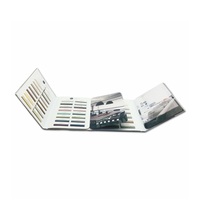Coffret de présentation de tissus pour stores verticaux personnalisés et sophistiqués, avec échantillons de rideaux, impression offset et logo personnalisé en relief