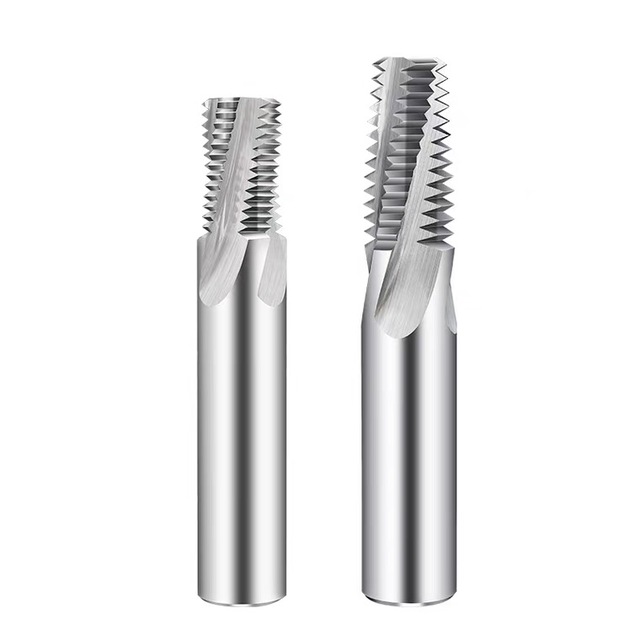 High Speed HRC55 for Hard Metal M3 M4 M5 M6 M10 M12  CNC Threading Tools 3 Flute Tungsten Carbide Thread End Mills
