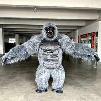 Costume de Mascotte Gonflable Réaliste Gorille King Kong de 3m pour Adulte – Idéal pour Spectacles, Publicité, Carnaval et Fêtes d'Halloween
