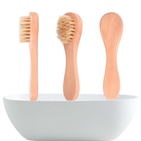 Brosse sèche faciale à poils doux pour soins de la peau