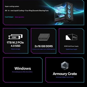 Nueva PC de Torre para Juegos ROG Strix GM700 (Mag 9X) con R7-7800X3D/R9-9800X3D, 16GB*2 DDR5, 1TB SSD, Alto Rendimiento para Deportes Electrónicos - Product Image 3