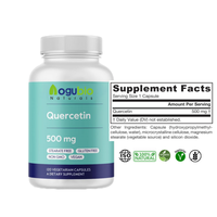 AOGUBIO OEM fournit directement des capsules de quercétine pure naturelle à 98% issue d'extrait de Sophora japonica à 98% de quercétine.