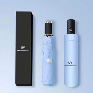 ร่มกันแดดกันฝนอัตโนมัติ 8K UV Protection รุ่น A832 ขายดีจากโรงงาน พร้อมจุกดูดสุญญากาศ รับทำโลโก้ตามสั่ง เหมาะสำหรับเดินทาง เป็นของขวัญ - Product Image 1