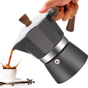 Cafetière Moka en aluminium 3 <span class=keywords><strong>tasses</strong></span> pour cuisinière, 150 ml (5 oz), pour les amateurs de café - Product Image 1