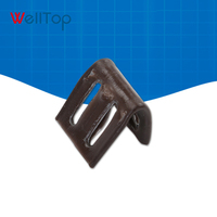 WELLTOP Clips à ressort en zigzag pour canapé, 4 trous, marron, nouveaux accessoires de mobilier, quincaillerie avec couvercle en plastique, matériau métallique, type à ressort à gaz