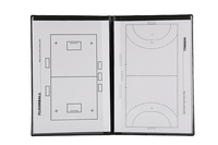 Tableau tactique magnétique pliable 21 cm x 31 cm avec plaque en fer et PVC pour l'entraînement et les matchs de sports de ballon