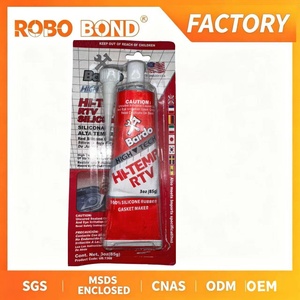 Adhésif Silicone RTV Gris <span class=keywords><strong>Bardo</strong></span> 650F Haute Température à Durcissement Rapide, Résistant aux Huiles et Liquides de Refroidissement, Mastic d'Étanchéité pour Fonte - Product Image 2