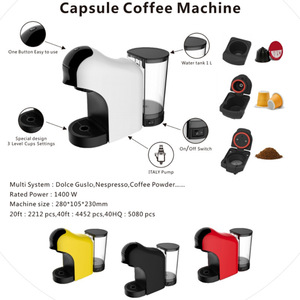 Máy pha cà phê viên nang tự động nhỏ gọn: Máy pha cà phê Ý & Mỹ đa chức năng cho gia đình & văn phòng - Product Image 6