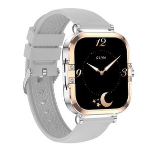 Montre connectée pour femmes avec écran couleur AMOLED HD de 1,75 pouce, appels Bluetooth, NFC, suivi du sommeil, <span class=keywords><strong>cycle</strong></span> <span class=keywords><strong>menstruel</strong></span>, montre connectée pour hommes - Product Image 6