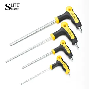 CRV DIYWORK Allen Hex Key Wrench T Chrome-vanadi Thép Xử Lý Bên Trong Hexagon Wrench 2.5 Mét 3 Mét 4 Mét 5 Mét 6 Mét Dụng Cụ Cầm Tay Spanner