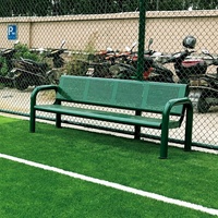 Ensemble de bancs de repos et sièges multi-styles en alliage d'aluminium pour tribunes extérieures, avec auvent, pour terrains de tennis, gymnases et parcs - Vente en gros