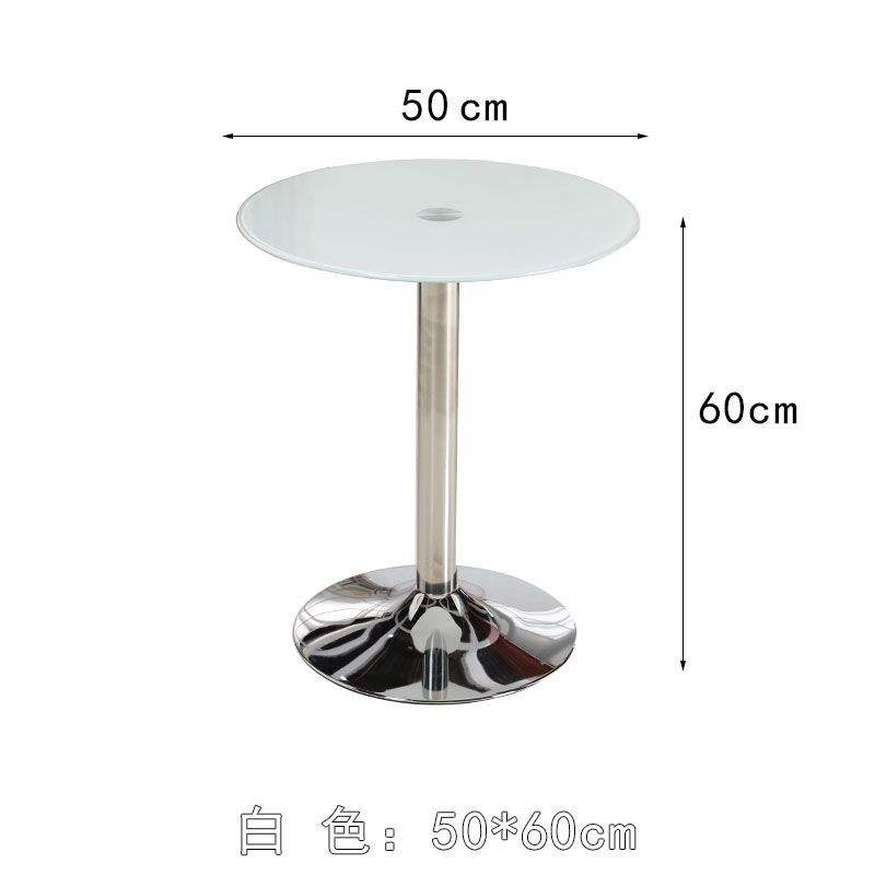 50 cm in diameter and 60 cm in height, white