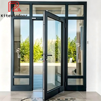 Porte à battant en aluminium sur mesure avec verre de sécurité trempé pour la protection des entrées de balcon résidentielles et la sécurité quotidienne