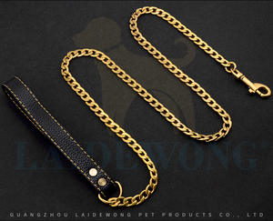 Cadenas de Lujo para Perros de Acero Inoxidable Sólido, Impermeables, de Alta Resistencia, Estilo Cubano, Personalizadas, Tipo Hip Hop, Correa Única para Mascotas - Product Image 3