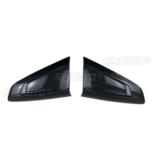 A Pair Car Rear Louver Trim for Ford Mustang 2015-2022 <b>Windows</b> Shutter Cover <b>Vent</b> Scoop Decoration Carbon Fiber Style ABS - Product Image 2
