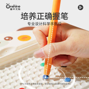 Tableau magnétique à dessin Onshine, design ours, jouet éducatif pour enfants de 3 à 6 ans, pour la pratique du contrôle du stylo - Product Image 4