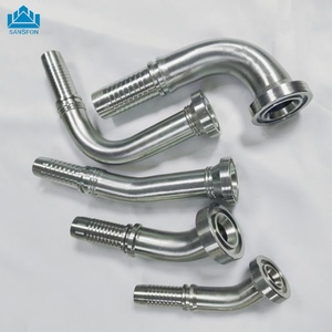 Usine <span class=keywords><strong>P</strong></span>/N 87391 87613 87913 Raccord de tuyau hydraulique en acier inoxydable SAE Bride 45 degrés 90 degrés 3000 <span class=keywords><strong>6000</strong></span> 9000 Psi Caoutchouc - Product Image 3