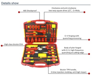 FINEWORK 99LB003 29 Cái Bộ Hộp Dụng Cụ Cầm Tay Cách Điện VDE 1000V - Product Image 2