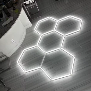 Luces LED hexagonales superventas E-top, kit LED hexagonal <span class=keywords><strong>de</strong></span> 5 rejillas, <span class=keywords><strong>luz</strong></span> <span class=keywords><strong>de</strong></span> detalle <span class=keywords><strong>para</strong></span> garaje - Product Image 3