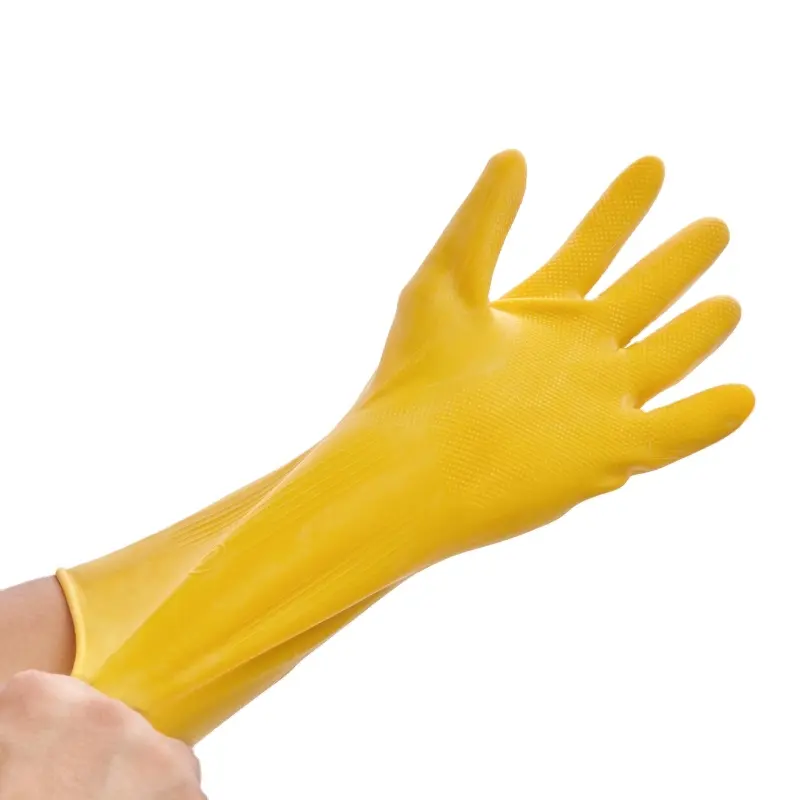 Gymda 100g disposable latex household gloves household cleaning gloves rubber gloves kitchen household