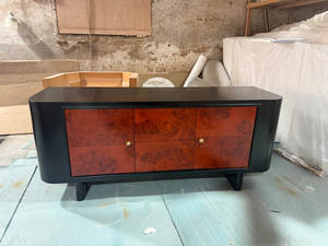 Disen hiện đại sang trọng Đồ nội thất tủ gỗ tự nhiên Veneer thiết kế hiện đại bảng gỗ phòng ăn tủ với ngăn kéo - Product Image 3