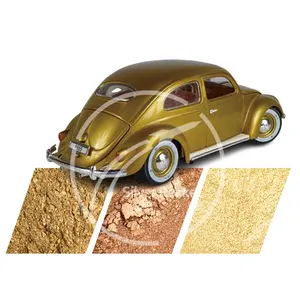 Pigmento de polvo de bronce dorado, polvo de cobre, aplicador para pintura de polvo