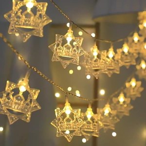 Luce LED a sospensione per Ramadan IP65 USB alimentato decorazione colorata per feste musulmane Eid Mubarak festa decorazione per la casa - Product Image 1