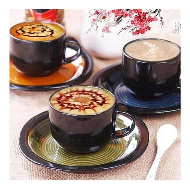 New Full Drill Products Wholesale Diy Diamond Painting Three Cups Of Fancy Coffee With Whipped Cream Factory Custom Decorative