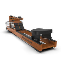 Máquina de Remo de Alta Gama en Madera de Roble Sólido, Ecológica, Resistente al Agua, para Uso Doméstico de Lujo, Gimnasio Interior, Ejercicio Cardiovascular