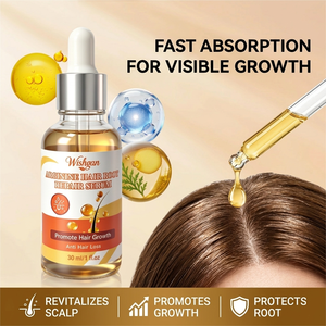 Suero Profesional de Arginina para Reparación de Raíces Capilares, Tónico Anticaída Efectivo por 3 Meses, Aceite para el Crecimiento del Cabello con Biotina y Jengibre, Logotipo Personalizado - Product Image 1