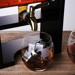 Vente en gros antique baril bateau 1000 ml verre à whisky et carafe distributeur <span class=keywords><strong>de</strong></span> bouteilles avec boîte-cadeau pour bourbon vin <span class=keywords><strong>rhum</strong></span> tequila - Product Image 4