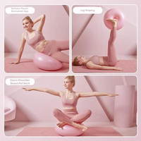 Ballon de yoga en PVC en gros d'usine, 50 cm, épaissi, anti-explosion, pour l'équilibre, le Pilates, le fitness et la grossesse