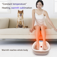 Appareil de massage des pieds électrique chauffant avec fonction Shiatsu, bain de bulles et bassin de trempage, 3 vitesses réglables pour une relaxation et une santé optimales